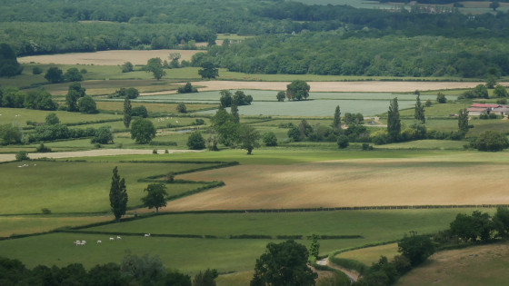 vue depuis la cité médiévale de Brançion