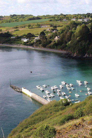 Vue depuis la corniche de Brehec