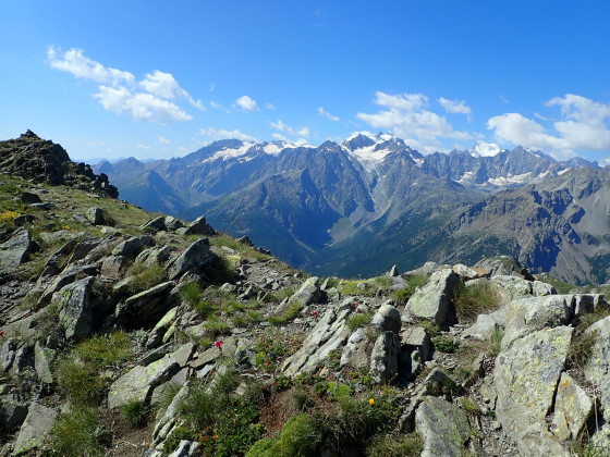 Vue depuis la crête de Chardonnet