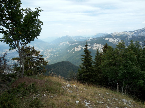 Vue depuis la cr&ecirc;te vers le Nord de la Chartreuse notamment