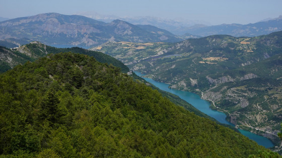 Vue depuis la plateforme de la Batterie du Châtelard