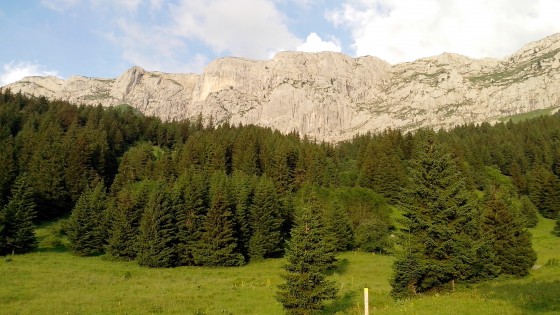 Vue depuis la prairie de la Fauge
