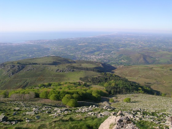 Vue depuis la Rhune