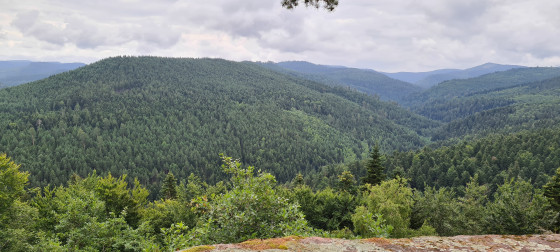 Vue depuis le Belv&egrave;d&eacute;re de la belle roche .