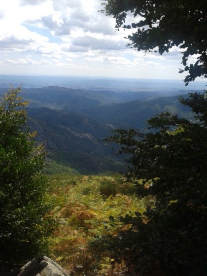 Vue depuis le haut du sentier des Granges