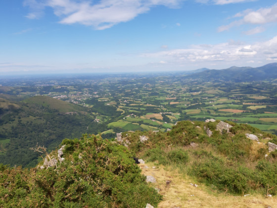 Vue depuis le sommet d'Ibanteli en direction du nord