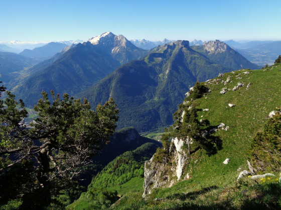 Vue depuis le sommet de la Tête de l\'Arpettaz