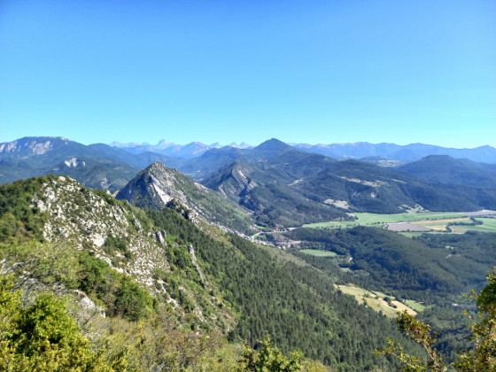 Vue des cr&ecirc;tes de Clamontard