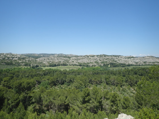 Vue des crêtes du Castelas