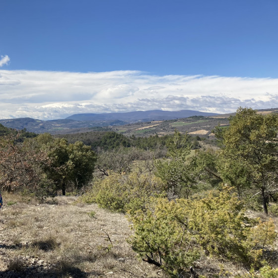 Vue des crêtes vers le Nord