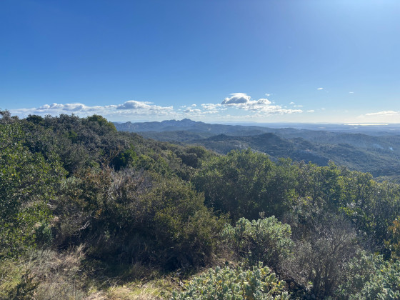 Vue des crêtes, vers le sud-est