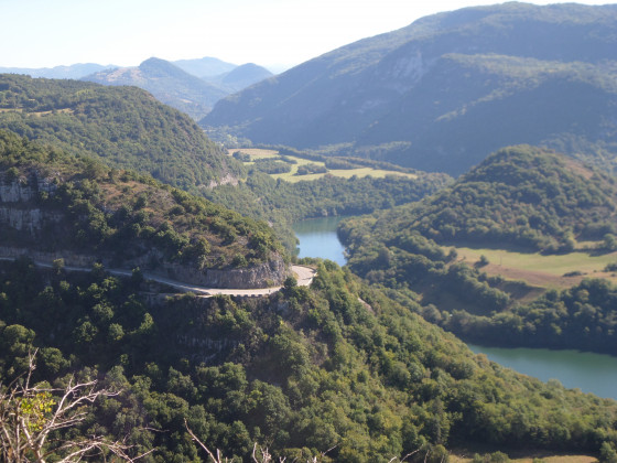 vue des falaises de Corveissiat