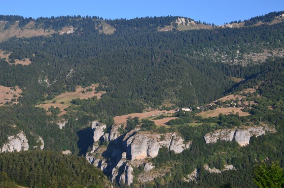 Vue des gorges d\'Engins, Les Merciers, depuis le Moucherotte