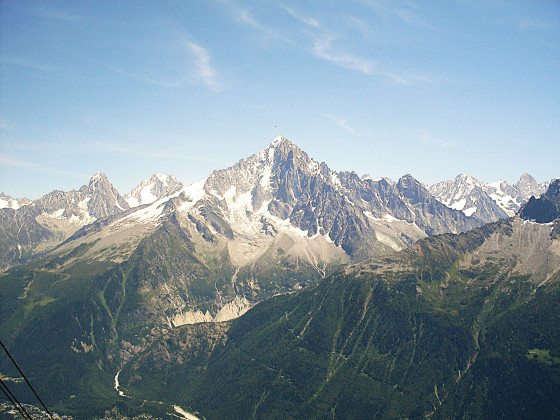 Vue du Br&eacute;vent  sur l'Aiguille Verte