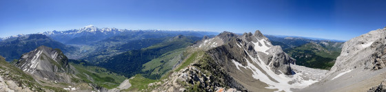 Vue du Col des Verts - Pointe Perc&eacute;e
