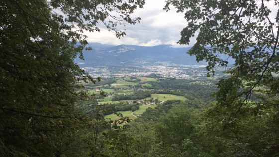 Vue du début de la randonnée dans la forêt