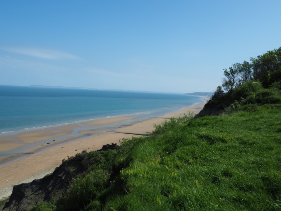vue du haut des falaises des vaches noires