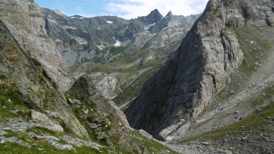 Vue du haut du col du Grand Marchet