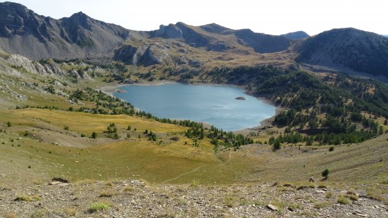 Vue du lac d\'Allos