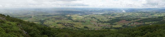Vue du Mont Monnet, par temps brumeux