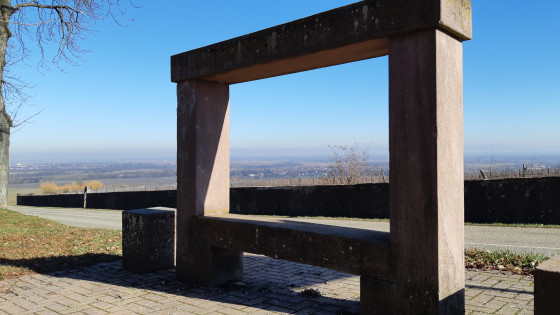 Vue du parking avec le \