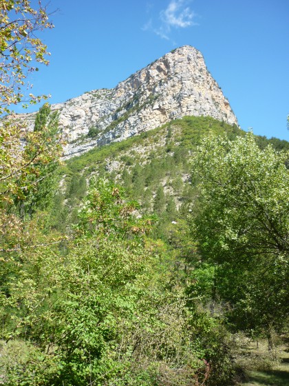 Vue du rocher au départ