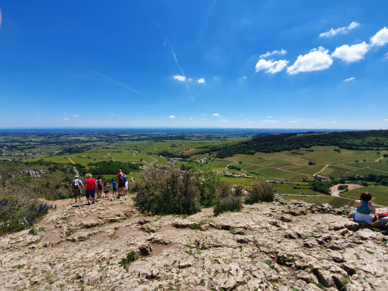 Vue du sommet de la Roche de Solutré