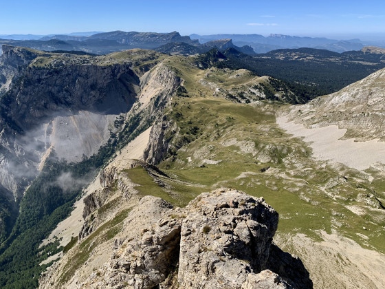 Vue du sommet du Grand Veymont