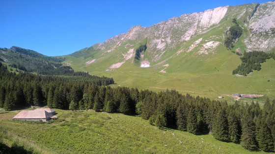 Vue du vallon depuis le chalet Bottier