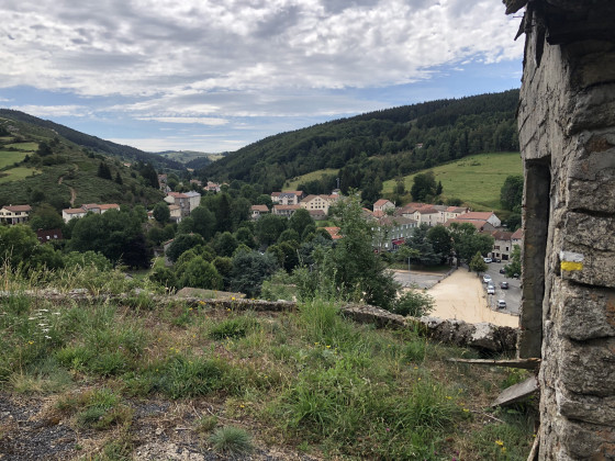 Vue du village à quelques mètres du départ
