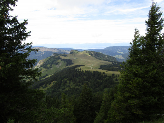 Vue en descendant de la Pointe