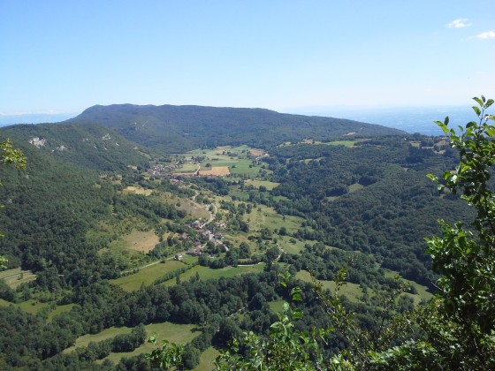 Vue gauche du haut des falaises