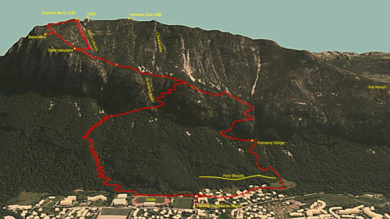 Vue g&eacute;n&eacute;rale a&eacute;rienne du versant Ouest du N&eacute;ron
