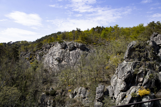 Vue massif montagneux