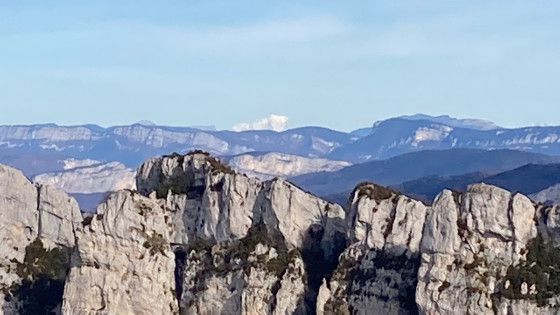 Vue nord - Mont Blanc