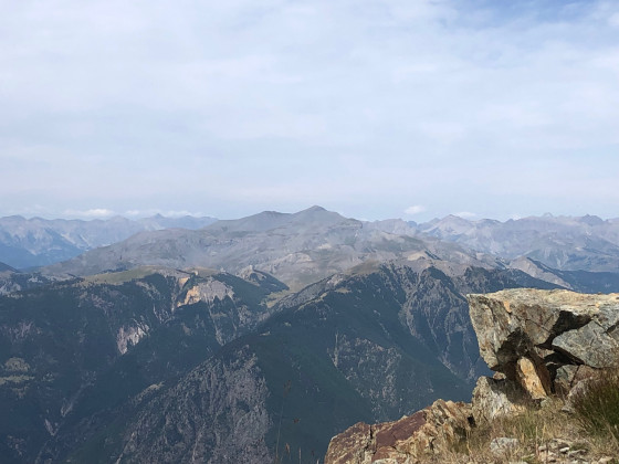 Vue Ouest de la Cime des Lauses
