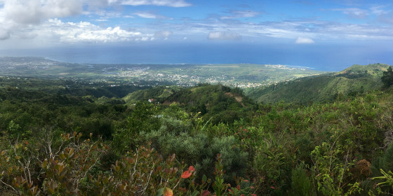 Vue panoramique &agrave; mi-chemin