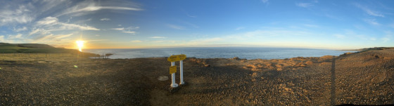 Vue panoramique au levé du jour