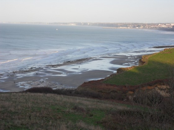 Vue  panoramique de la côte de Dieppe