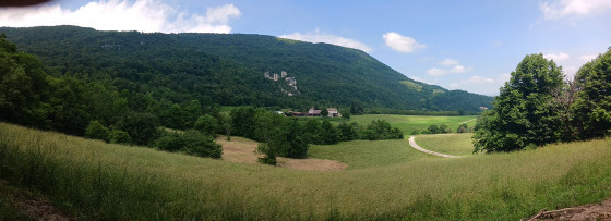 Vue panoramique en fin de parcours