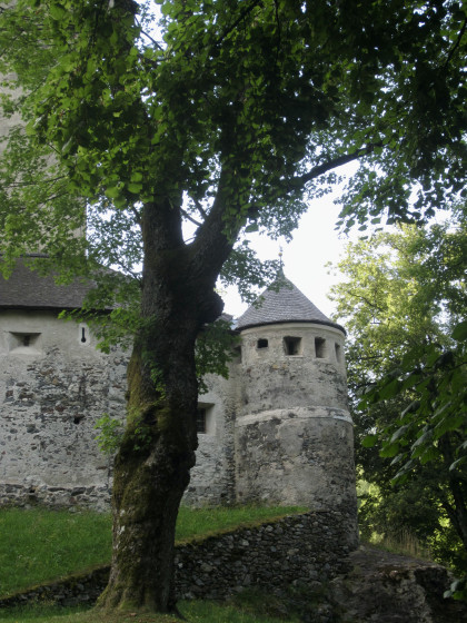 Vue partielle du château