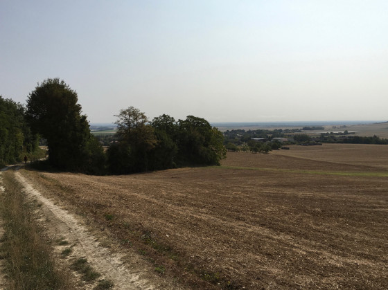 Vue plongeante vers Bouilly