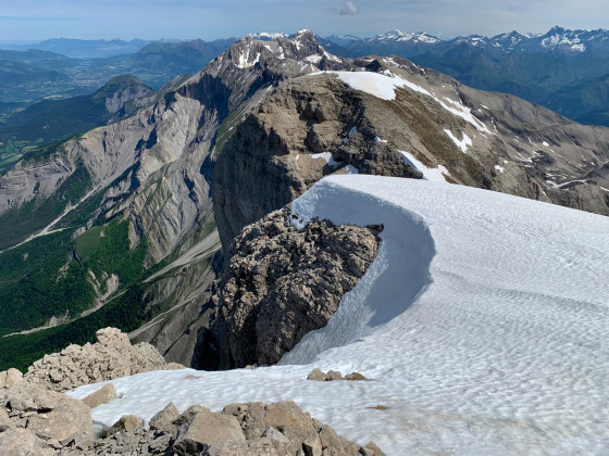 Vue Sud du sommet du Grand Ferrand