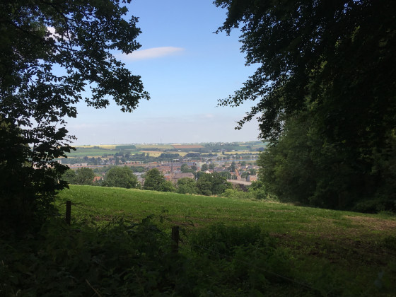 Vue sur Argenteau, Hermalle-sous-Argenteau, la Meuse et le canal Albert