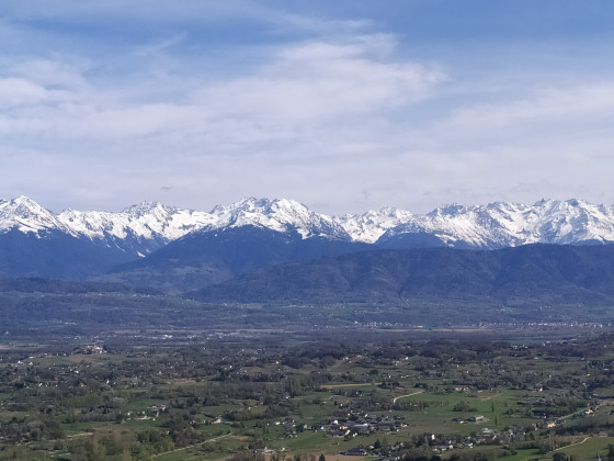 Vue sur Belledonne depuis le Parc de l'Echaud
