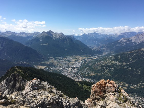 Vue sur Briançon depuis la Serre des aigles