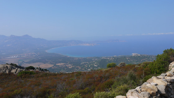 Vue sur Calvi et la pointe de la Revellata