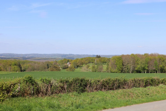 Vue sur campagne environnante
