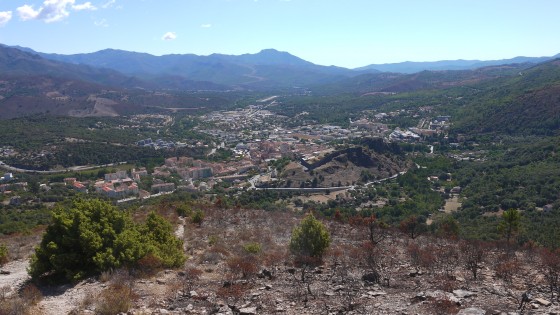 Vue sur Corte et sa citadelle
