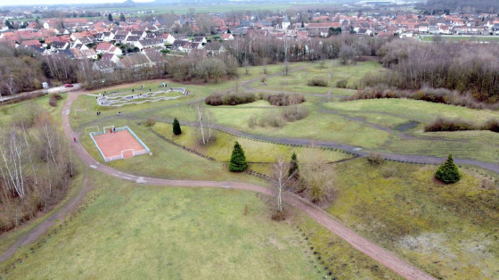 vue sur l'aire de jeux